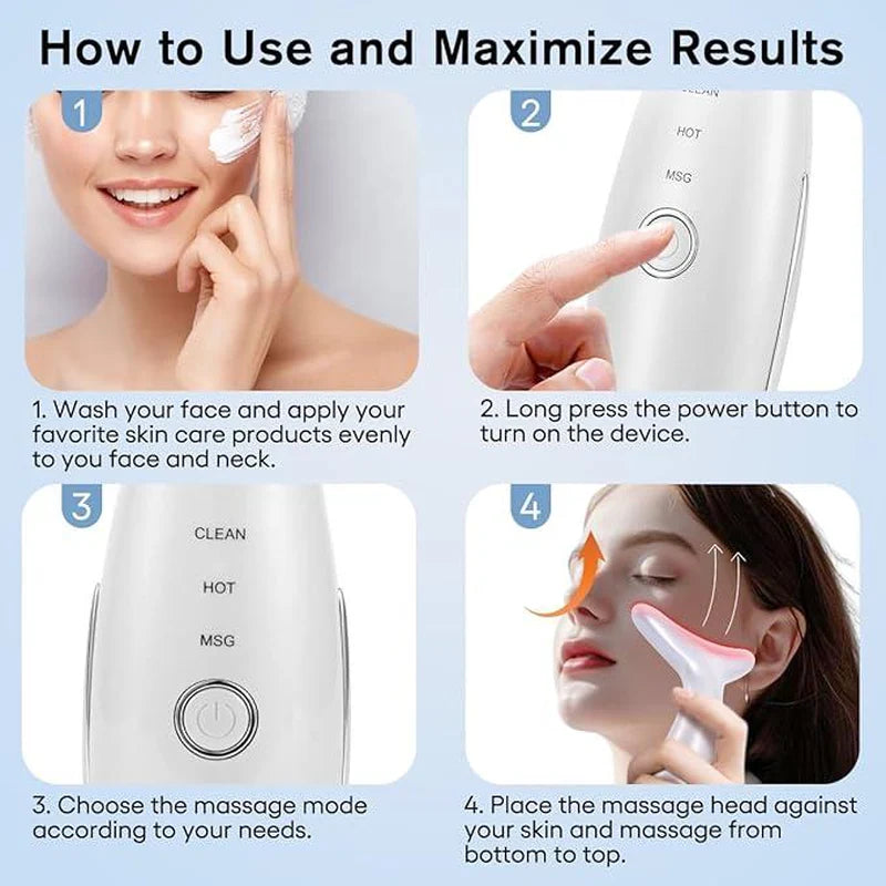 MOODÈ Glow 7-in-1 LED Neck & Face Massager