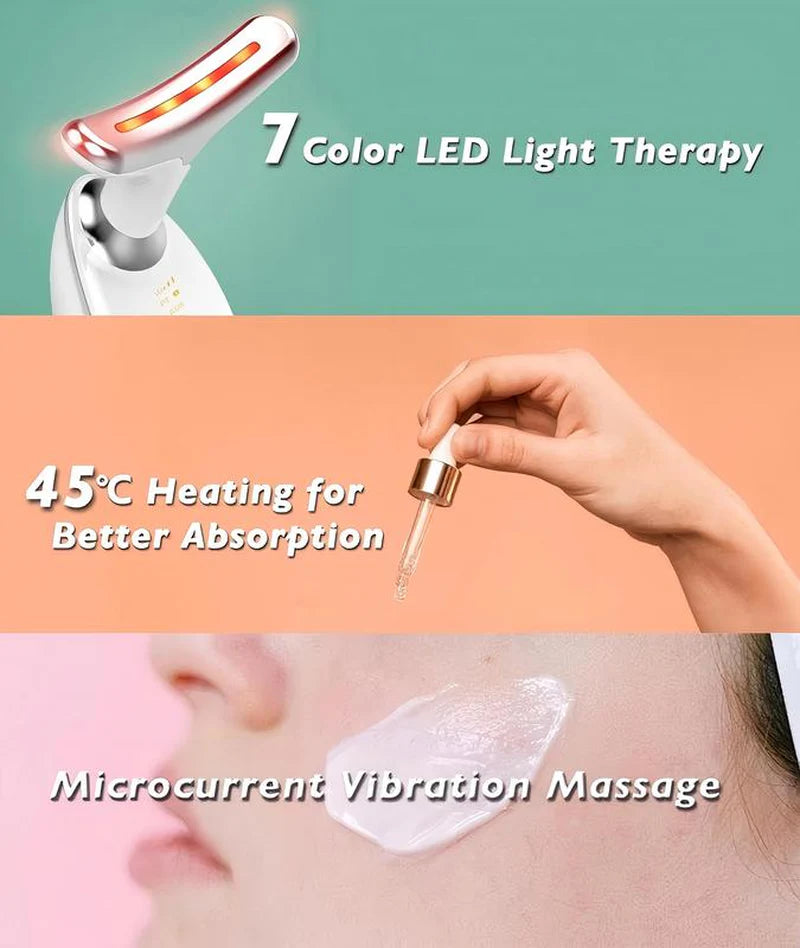MOODÈ Glow 7-in-1 LED Neck & Face Massager